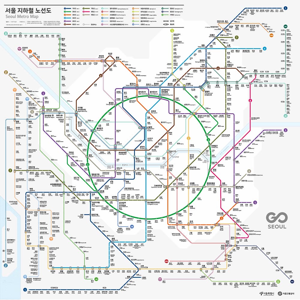 지하철노선도 정답 사진